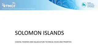 Coastal Fisheries and Aquaculture Priorities in Solomon Islands