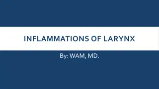 Overview of Laryngeal Inflammations in Pediatric Patients