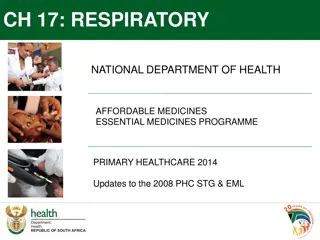 Update on Respiratory Guidelines in Primary Healthcare, 2014