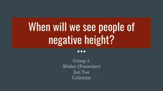 Exploring the Possibility of People with Negative Height