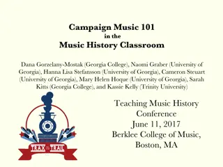 Interactive Learning in Music History: Campaign Music Analysis