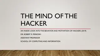 Inside the Mind of Hackers: Behavior, Motivation, and Notable Cases