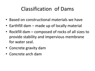 Classification and Principles of Earth and Rockfill Dams