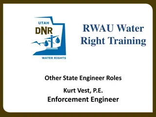 Utah Division of Water Rights Enforcement Procedures Overview