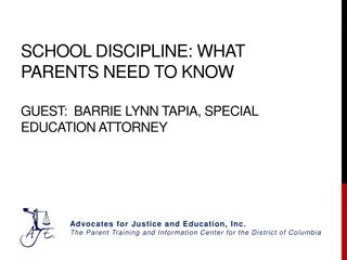 Important Information for Parents: School Discipline Updates and Student Rights