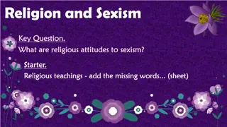 Religious Attitudes Towards Sexism