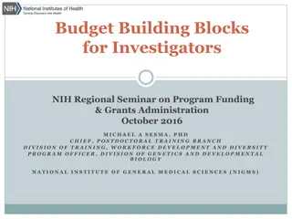 NIH Funding and Grants Administration - Tips and Guidelines