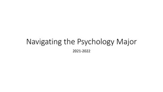 Navigating the Psychology Major 2021-2022 Guidelines