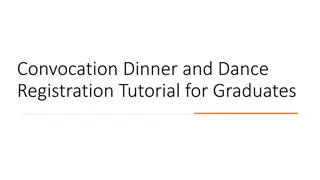 Graduates Convocation Dinner and Dance Registration Tutorial