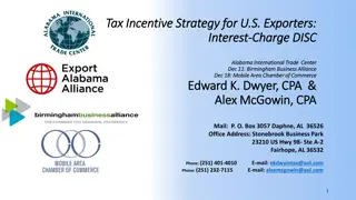 Overview of Tax Incentive Strategy for U.S. Exporters by Edward K. Dwyer, CPA