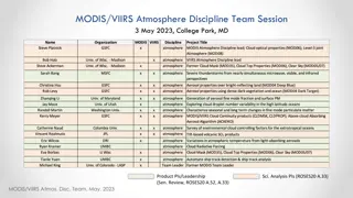 MODIS/VIIRS Atmosphere Discipline Team Session - May 2023, College Park, MD