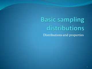 Statistical Distributions and Properties