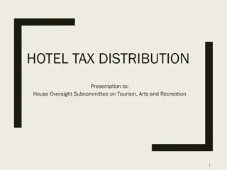 Hotel Tax Distribution Overview for House Oversight Subcommittee