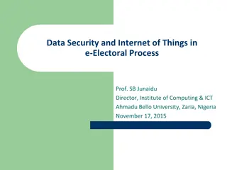 Enhancing Data Security and Internet of Things in e-Electoral Process