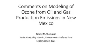 Modeling the Impact of Oil and Gas Emissions on Ozone in New Mexico