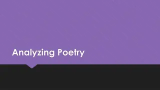 Exploring Poetry: Analyze, Visualize, and Infer