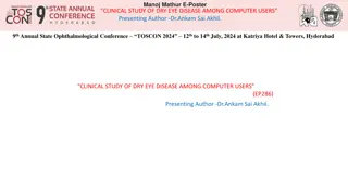 Clinical Study of Dry Eye Disease Among Computer Users