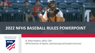 2022 NFHS Baseball Rules and Points of Emphasis