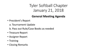 Tyler Softball Chapter General Meeting Agenda