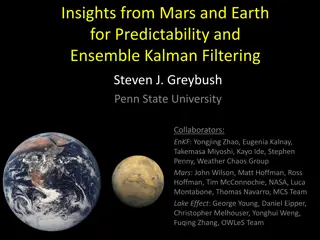 Insights from Mars and Earth for Predictability with Ensemble Kalman Filtering