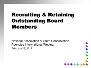 Tips for Recruiting and Retaining Outstanding Board Members