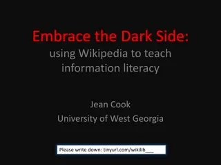 Mastering Information Literacy with Wikipedia