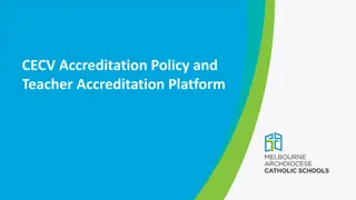 The Purpose and Levels of Accreditation in Catholic Schools