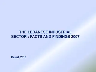 Overview of the Lebanese Industrial Sector: Insights and Analysis