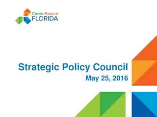 Strategic Policy Council Meeting Highlights May 25, 2016