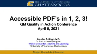 Enhancing Accessibility in PDF Documents: Strategies and Tools