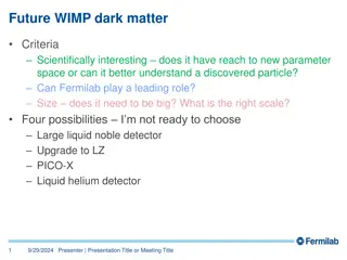 Future Prospects in Dark Matter Research at Fermilab