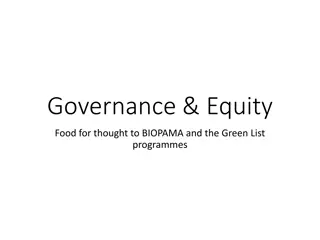 Enhancing Governance and Equity for Conservation Strategies