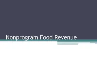 Revenue Requirements for Non-program Food Sales