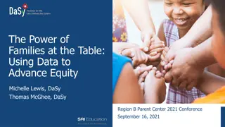 The Power of Families at the Table: Advancing Equity Through Data