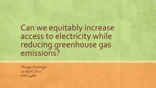 Analyzing Access to Electricity and Greenhouse Gas Emissions Relationship