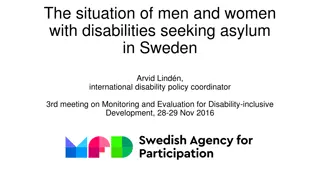 Enhancing Support for Men and Women with Disabilities Seeking Asylum in Sweden