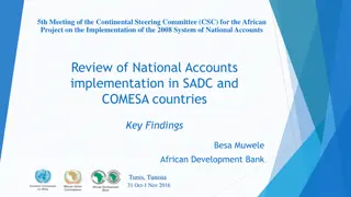 Review of National Accounts Implementation in African Countries - Key Findings