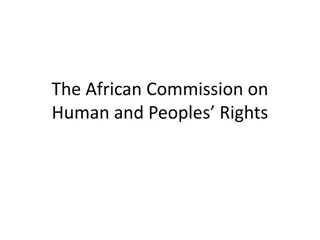 Overview of the African Commission on Human and Peoples' Rights