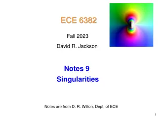 Singularities in Complex Analysis: Notes and Examples