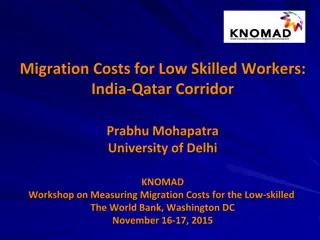 Regulation of Low Skilled Labour Migration from India