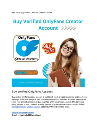 Best site to Buy Verified OnlyFans Creator Account