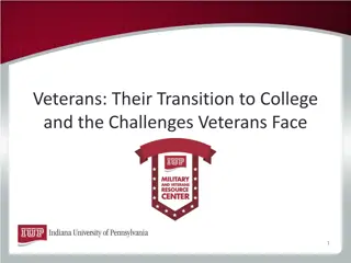 Challenges Faced by Veterans in Transitioning to College