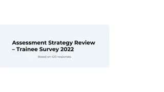 Trainee Survey 2022 Findings: Assessment Strategy Review