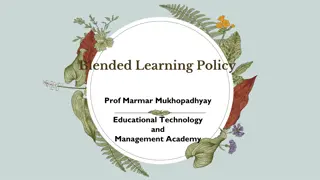 Blended Learning in Higher Education