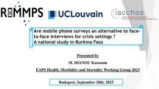 Are Mobile Phone Surveys an Alternative to Face-to-Face Interviews in Crisis Settings? A National Study in Burkina Faso