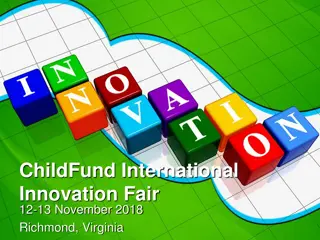 ChildFund International Innovation Fair - Pathways for Value, Impact, and Growth