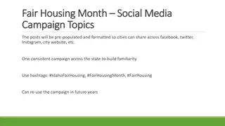 Idaho Fair Housing Month Social Media Campaign - Building Awareness Together