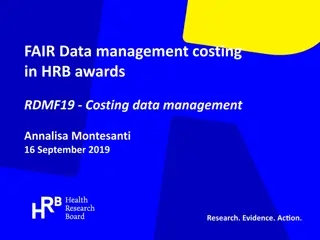 Managing Data Costs and FAIR Data Practices in Research Awards