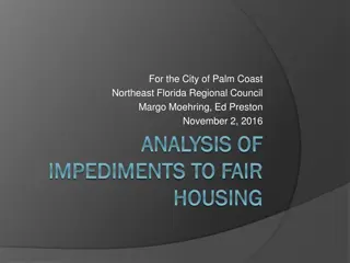 Analysis of Impediments to Fair Housing in Palm Coast, Northeast Florida