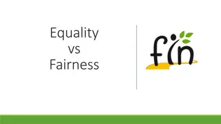 Exploring Equality vs. Fairness through Visual Representations